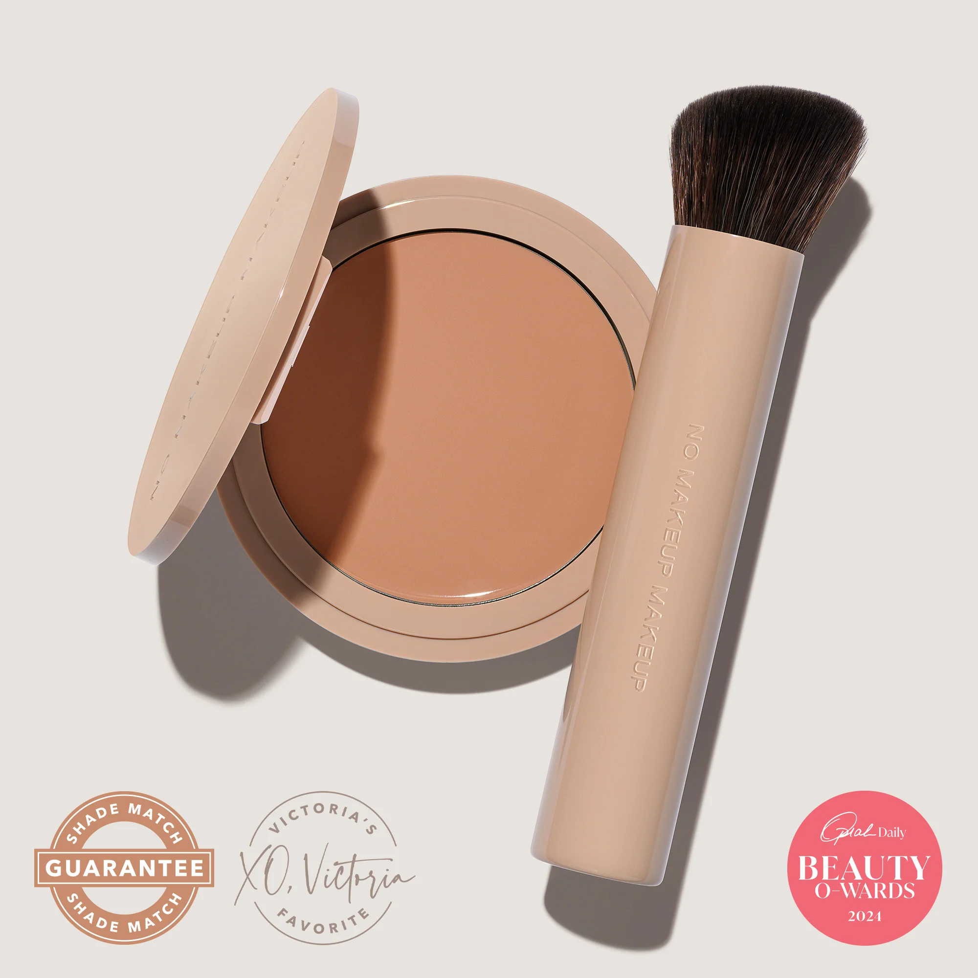 No Makeup Makeup® Foundation + Brush Duo - Almond